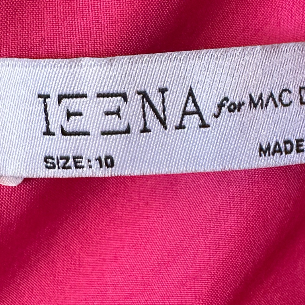 IEENA FOR MAC DUGGAL
Pink V Neck Fit & Flare Mini Dress -10 - Picture 11 of 14